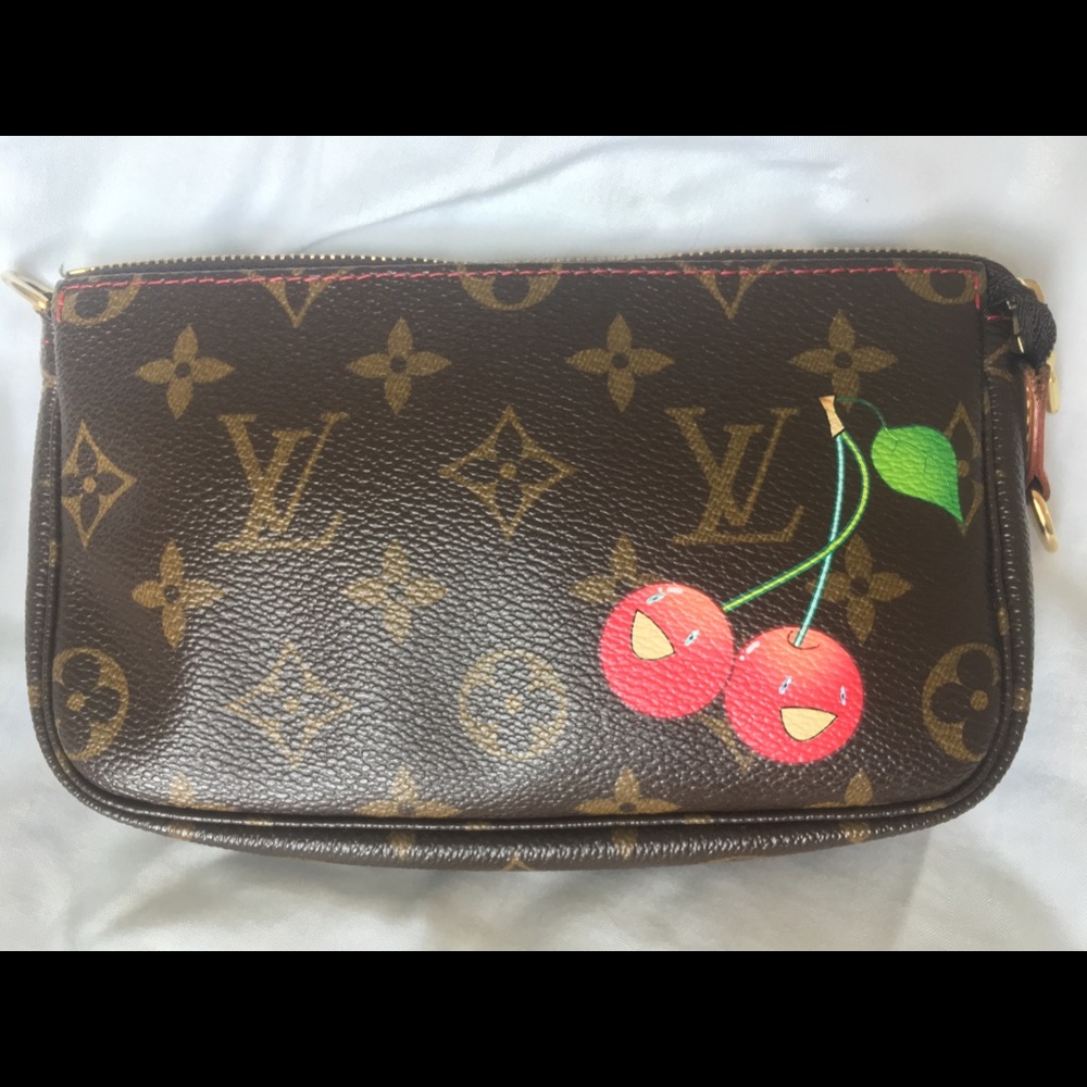 LV Monogram Cerises Mini Pochette Accessories